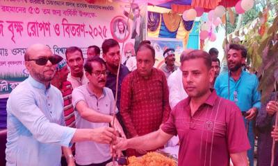 কালীগঞ্জে জোবাইদা রহমানের জন্মদিন উপলক্ষে বৃক্ষরোপণ কর্মসূচি