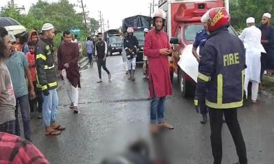 কালুখালীতে মেয়ের বাড়ি থেকে ফেরার পথে ট্রাকচাপায় বাবার মৃত্যু