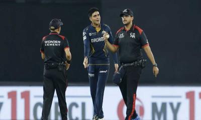 এক ম্যাচে দুইবার আম্পায়ারের সঙ্গে তর্কে জড়ালেন শুবমান গিল