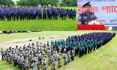 কুড়িগ্রামে পুলিশের ব্রিফিং প্যারেড অনুষ্ঠিত