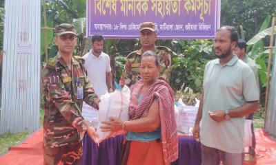 মাটিরাঙ্গা জোনের উদ্যোগে মানবিক সহায়তা ও চিকিৎসা সেবা