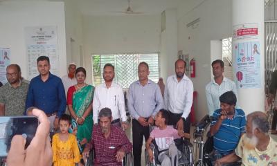 ময়মনসিংহে ৩০ শারীরিক প্রতিবন্ধীর মাঝে হুইলচেয়ার বিতরণ
