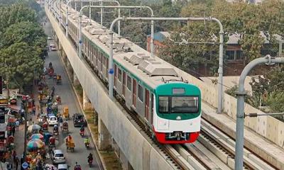 শনিবার থেকে ৮ মিনিট বিরতিতে মেট্রোরেল