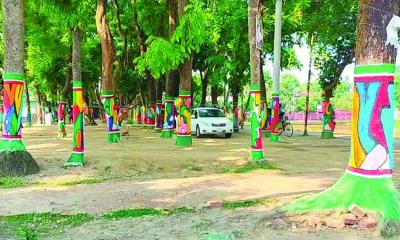 ইউএনওর পরিকল্পনায় পাল্টেছে মদন উপজেলা পরিষদ চত্বরের দৃশ্যপট