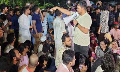 যমুনার সামনে এনসিপির অবস্থান শুরু