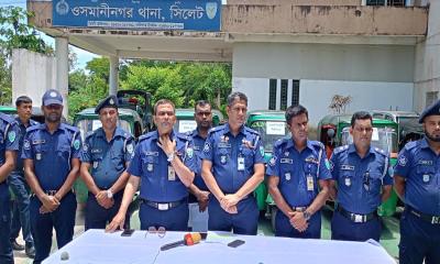 ওসমানীনগরে ৭ অটোরিকশা উদ্ধার: চোরচক্রের ৭ সদস্য গ্রেপ্তার