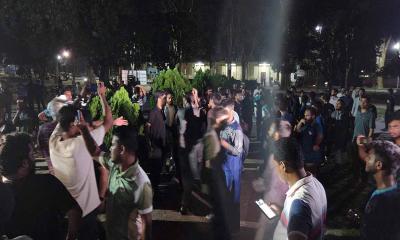 রাবিতে বামপন্থি ও শাহবাগবিরোধী শিক্ষার্থীদের মধ্যে দফায় দফায় সংঘর্ষ