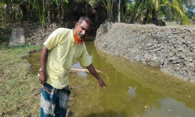 রামপালে কৃষি জমি কেটে খাল খননের অভিযোগ