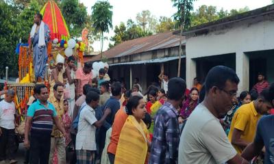 বেলকুচিতে শ্রীশ্রী জগন্নাথ দেবের রথযাত্রা অনুষ্ঠিত