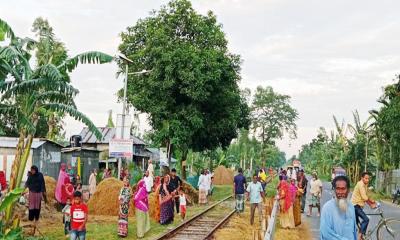 রাজারহাটে গরু বাঁচাতে ট্রেনে কাটা পড়ে এক বৃদ্ধ নিহত