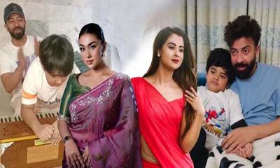 বাবা দিবসে অপু-বুবলীর পাল্টাপাল্টি পোস্ট