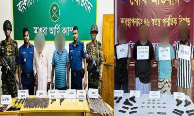 ৭ দিনে সেনা অভিযানে গ্রেপ্তার ৩৯০, আগ্নেয়াস্ত্র-গোলাবারুদ উদ্ধার