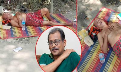 মাজারে গামছা পরে শুয়ে আছেন সমু চৌধুরী