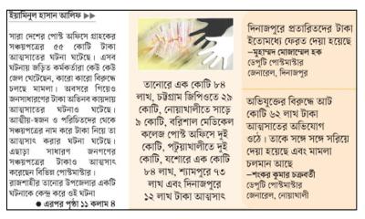 সঞ্চয়ের অর্ধশত কোটি টাকা লোপাট