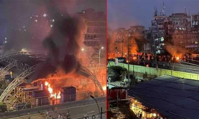 যাত্রাবাড়ী রণক্ষেত্র, টোল প্লাজায় আগুন