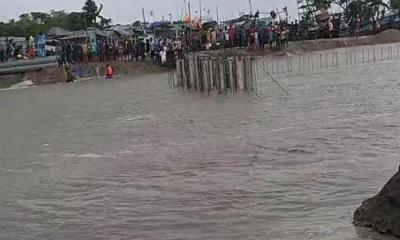 তজুমদ্দিনে মেঘনার স্লুইসগেট বাঁধ ভেঙে ভয়াবহ প্লাবন
