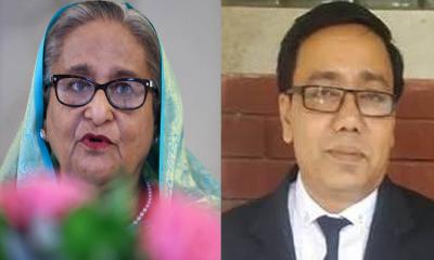 শেখ হাসিনার পক্ষে রাষ্ট্রনিযুক্ত আইনজীবী আমিনুল গণি টিটো