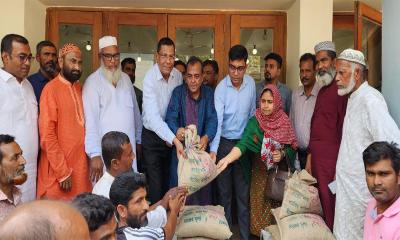 ভেড়ামারায় বিভিন্ন প্রকল্পের চেক, বীজ ও বাছুর বিতরণ