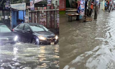 রাত থেকে বৃষ্টি, ঢাকার বিভিন্ন এলাকায় জলাবদ্ধতা