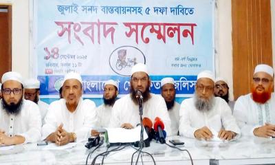 ১৪ দলের রাজনীতি নিষিদ্ধের দাবি মামুনুল হকের