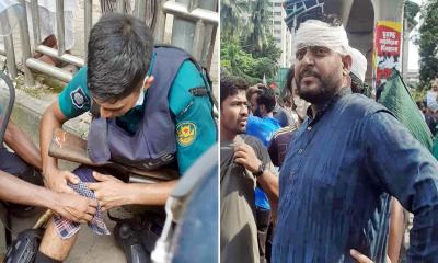 পুলিশ ও বুয়েট শিক্ষার্থীদের ধাওয়া-পাল্টা ধাওয়ায় আহত ১০