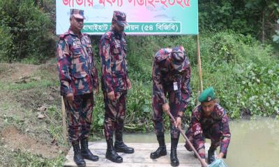 বাঘাইহাটে বিজিবি কর্তৃক ‘মৎস সপ্তাহ’ উদযাপন
