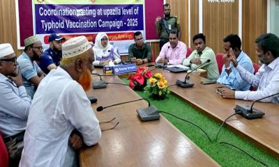 ঈশ্বরগঞ্জে ১ লাখের বেশি শিশুকে টাইফয়েড টিকা দেওয়ার প্রস্তুতি
