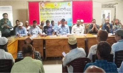 মেহেন্দিগঞ্জে টাইফয়েড টিকাদান ক্যাম্পেইন উপলক্ষে অ্যাডভোকেসি সভা
