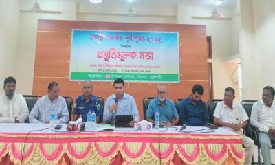 তানোরে শারদীয় দুর্গাপূজা উপলক্ষে প্রস্তুতিমূলক সভা