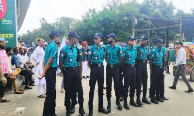 জামায়াতের সমাবেশ ঘিরে সতর্ক অবস্থানে আইনশৃঙ্খলা বাহিনী