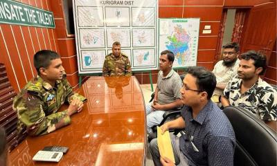 কুড়িগ্রামে পূজা কমিটির সঙ্গে সেনাবাহিনীর মতবিনিময়