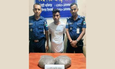অভয়নগরে দুই কেজি গাঁজাসহ মাদক কারবারি আটক