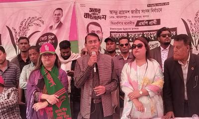ইসলামপুরে ধানের শীষ প্রতীকে সুলতান মাহমুদ বাবুর নির্বাচনী পথসভা