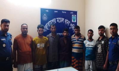 বাঞ্ছারামপুরে জুয়ার আসর থেকে ৭ জুয়ারী গ্রেপ্তার