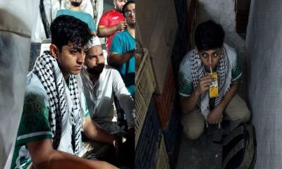 অনশনরত ঢাবি শিক্ষার্থীর জুস খাওয়ার ছবিটি এআই দিয়ে তৈরি