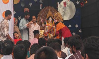 সরস্বতী পূজায় উৎসবমুখর মাভাবিপ্রবি ক্যাম্পাস