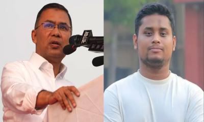 তারেক রহমানের আয় ও নিরাপত্তা ব্যয়ের উৎস নিয়ে হাসনাতের প্রশ্ন