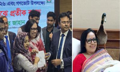 ব্রাহ্মণবাড়িয়া-২ আসনে স্বতন্ত্র লড়াইয়ে রুমিন ফারহানা, প্রতীক পেলেন ‘হাঁস’