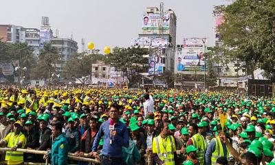 তারেক রহমানের উপস্থিতিতে জনসমুদ্রে রূপ নিল সিলেটের আলিয়া মাদ্রাসা মাঠ