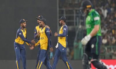 আয়ারল্যান্ডের বিপক্ষে ২০ রানের জয়ে লঙ্কানদের বিশ্বকাপ মিশন শুরু