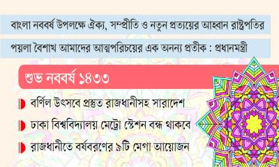 বৈশাখের রঙে রঙিন দেশ