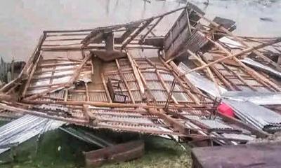 তজুমদ্দিনে কালবৈশাখীর ঝড়ে স্কুল লণ্ডভণ্ড, পাঠদান বন্ধ