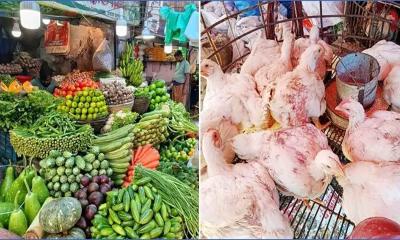 লেবু-শসার দাম কমলেও চড়া মুরগি ও মসলার বাজার