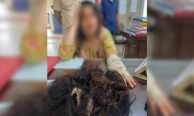 আখাউড়ায় যৌতুকের দাবিতে গৃহবধূর চুল কেটে নির্যাতন, স্বামী পলাতক