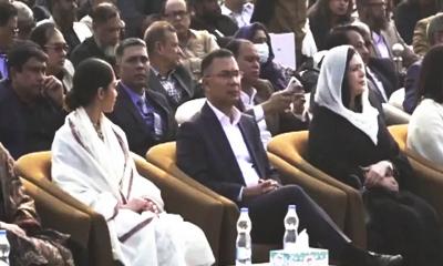 নাগরিক শোকসভা শুরু, সপরিবারে উপস্থিত তারেক রহমান