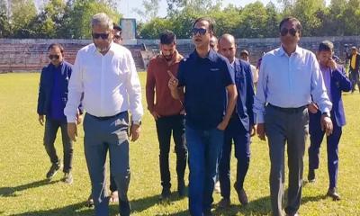 ঠাকুরগাঁওয়ে খেলার মাঠ পরিদর্শনে বিসিবি পরিচালক আসিফ