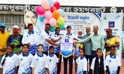 জয়পুরহাটে কিউট জেলা নারী হ্যান্ডবল লিগের উদ্বোধন