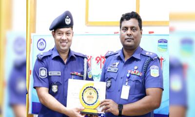 নেত্রকোণায় ষষ্ঠবারের মতো শ্রেষ্ঠ অফিসার ইনচার্জ কাজী শাহ নেওয়াজ