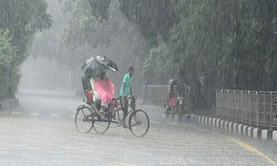 দেশজুড়ে বজ্রসহ বৃষ্টির পূর্বাভাস