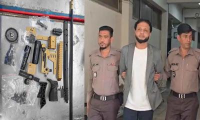 লাগেজে এয়ারগানসহ বিমানবন্দর থেকে নূর আটক